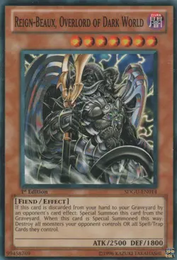 Reign-Beaux, Overlord of Dark World - SDGU-EN014 - Common - 1st Edition - Lightl - Image 1