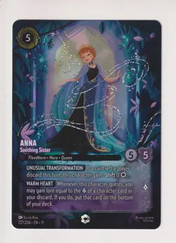 ANNA SOOTHING SISTER DISNEY LORCANA WINTERSPELL ENCHANTED RARE 227/204 NM - Image 1