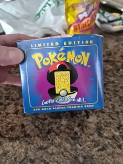 Pokemon Gotta Catch'em All 23K Gold Plated Trading Card SEALED - Image 1