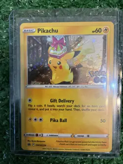 Pokemon Pikachu SWSH234 Pokemon GO Promo Holo 60HP Pokemon TCG Card English - Image 1