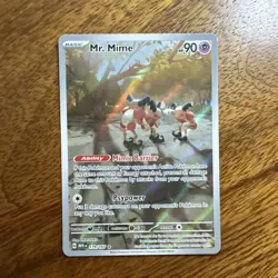 Pokemon TCG Mr. Mime Scarlet & Violet Holo Illustration Card 179/165 - Image 1