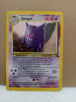 Gengar from the original Fossil expansion of the Pokemon Trading Card Game - Image 2