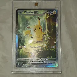 Pokemon Pikachu EX Holo Thunderbolt 200 HP Card 276/217 English TCG - Image 1