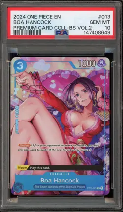 One Piece CCG Boa Hancock Premium Card Coll. BS Vol.2 ST03-013 PSA 10 Gem Mint - Image 1