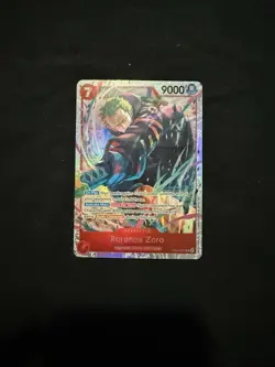 Bandai Roronoa Zoro EB04-007 One Piece CCG Character Card 9000 Power Holo - Image 1