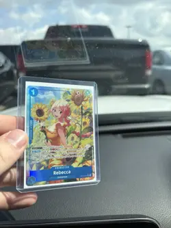 One Piece CCG Rebecca Dressrosa OP15-053 Blocker Holo Character Card - Image 2