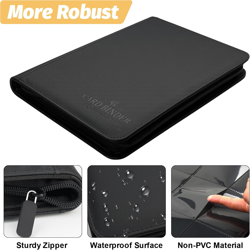 9 Pockets Card Binder,Premium Zip Trading Card Binder,540 Double Sided Pocket PU - Image 3