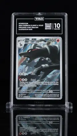 (TAG 10) Pokemon TCG Houndoom Card Shrouded Fable Illustration Rare Holo 066/064 - Image 1