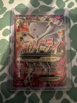 M Mewtwo EX 160/162 XY Breakthrough Pokemon card TCG - Image 1