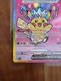 Pokemon Tcg Pikachu EX SIR 277/217 Ascended Heroes English Card- NM - Image 3