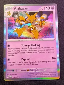 Alakazam Holo Rare Twilight Masquerade Pokemon TCG Card 82/167 NM Condition - Image 1