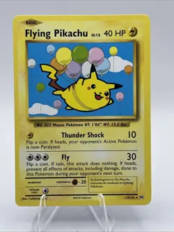 Pokemon TCG Flying Pikachu Card Evolutions 110/108, Regular Secret Rare LP 2016 - Image 1