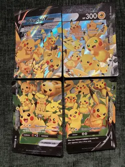 Pokemon TCG Pikachu V-UNION 4 Card Lot Holo 2021 - Image 1