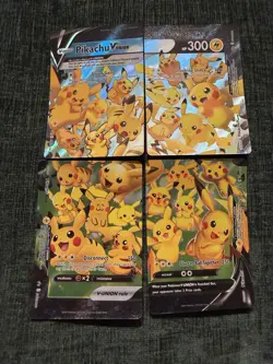 Pokemon TCG Pikachu V-UNION 4 Card Lot Holo 2021 - Image 2