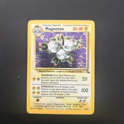 Pokemon TCG Magneton Fossil Holo Rare Card 11/62 Near Mint Condition - Image 1