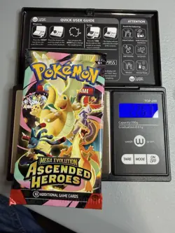 Pokemon Ascended Heroes Mega Evolution Booster Pack 10 Cards “God Pack”U!U! - Image 1