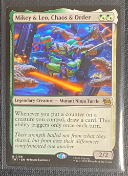 Mikey & Leo, Chaos & Order Teenage Mutant Ninja Turtles Regular MTG TMT #158 - Image 1