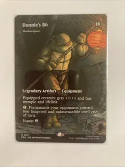 MTG TMNT Donnie’s Bo Shadowspear #17 Normal - Image 1