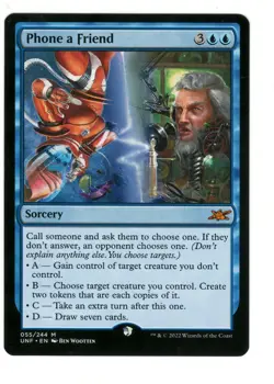 MTG Phone a Friend Unfinity Magic The Gathering MTG - Image 1