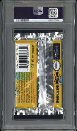 1999 Pokemon Base Set BLACK TRIANGLE BLASTOISE Booster Pack Error PSA-10 - Image 2