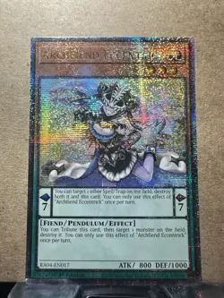 Archfiend Eccentrick RA04-EN017 Quarter Century Secret Rare 1st Ed Yugioh NM - Image 1