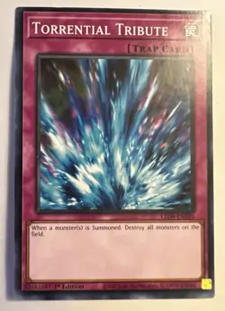 Torrential Tribute - LED9-EN029 Yugioh Duels From The Deep 1st Edition NM - Image 1