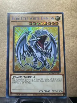 * BLUE-EYES WHITE DRAGON * 1ST EDITION SECRET RARE (CHIBI) BLMM-EN001 YUGIOH! - Image 1