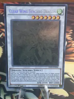 Yugioh: Clear Wing Synchro Dragon - CROS-EN046 - Ghost Rare - 1st Edition - MP - Image 1
