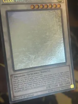 Yugioh: Clear Wing Synchro Dragon - CROS-EN046 - Ghost Rare - 1st Edition - MP - Image 4