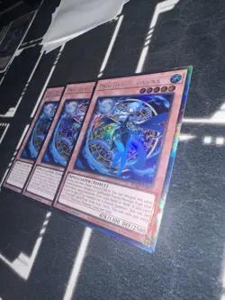 3X Dracotail Faimena JUSH-EN002 Collector's Rare Euro 1st Ed YuGiOh Card - Image 2