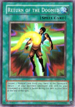 Return of the Doomed - DB1-EN224 - Common - Unlimited Edition - Heavily Played - - Image 1