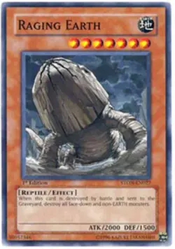 Raging Earth - STON-EN027 - Common - Unlimited Edition - Heavily Played - Strike - Image 1