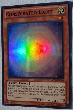 Yugioh 1x Consecrated Light AP04-EN006 Super Rare Unlimited Edition Near Mint - Image 4