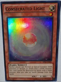 Yugioh 1x Consecrated Light AP04-EN006 Super Rare Unlimited Edition Near Mint - Image 5