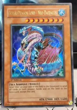 Yugioh Ocean Dragon Lord - Neo-Daedalus SD4-EN001 Ultra +BONUS - Image 1