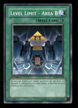 Level Limit #SD3-EN024 Yugioh 1st Edition - Image 1