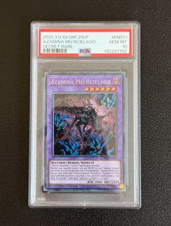 2025 PSA 10 - Yu-Gi-Oh! EN011 - Azamina Mu Rcielago - 25LP Secret Rare YGO - Image 1