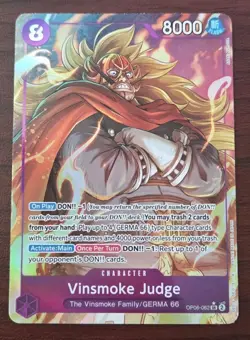 Vinsmoke Judge OP06-062 Alt Art SR One Piece TCG Card - Image 1