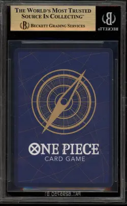 One Piece CCG Monkey.D.Luffy College Basketball US Voyage Giveaway P-055 BGS 10 - Image 2