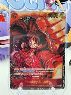 Monkey.D.Luffy (op05) SR Alt Art ST01-012 Awakening of the New Era Foil Oda Gold - Image 1
