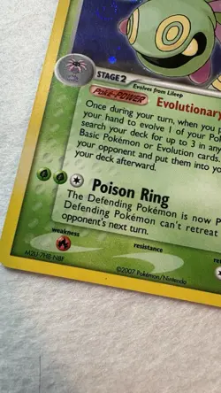 Cradily 7/108 Power Keepers Holo Pokemon TCG Card 2007 - Image 4