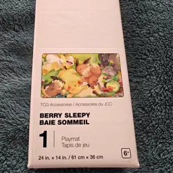 Pokemon Center Exclusive TCG Card Game Berry Sleepy Playmat NEW - Image 2