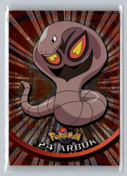 Topps Pokemon 1999 - ARBOK - #24 Topps Series BLACK Logo - Foil Holo Card - Image 1