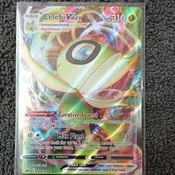 Pokemon Celebi VMAX 008/198 Holo Ultra Rare Card 310 HP 130 Attack - Image 1