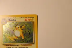 Pokemon Card Raichu 14/102 Base Set Holo Rare WOTC Vintage - Image 3