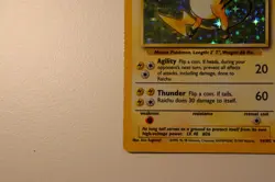 Pokemon Card Raichu 14/102 Base Set Holo Rare WOTC Vintage - Image 5