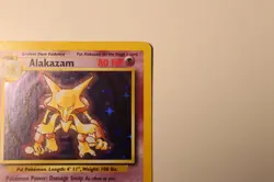 Pokemon Card Alakazam 1/102 Base Set Holo Rare WOTC Vintage - Image 3