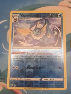 Vaporeon 30/185 Vivid Voltage Reverse Holo Rare Pokemon Card Pokemon TCG 030 - Image 1