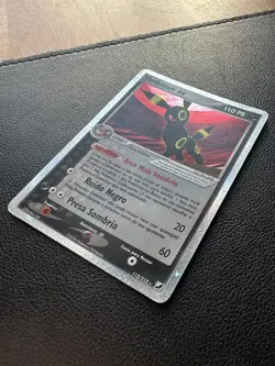 Pokemon EX Unseen Forces Holo Card Umbreon EX 112/115 - Portuguese - Image 1