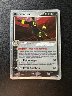Pokemon EX Unseen Forces Holo Card Umbreon EX 112/115 - Portuguese - Image 2